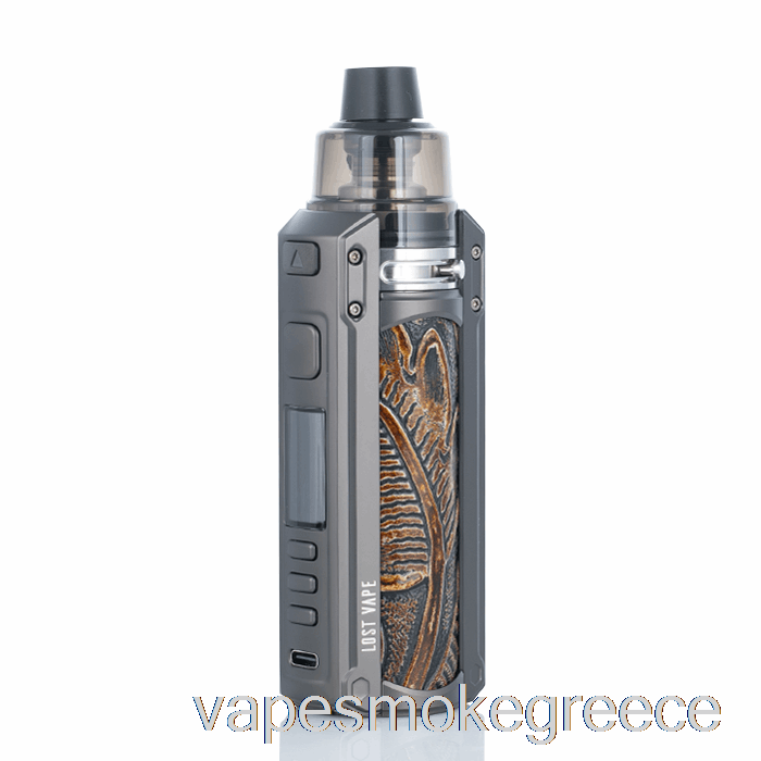 Vape Greece Lost Vape Ursa Quest 100w Pod Mod Kit Gunmetal / Ukiran Leather